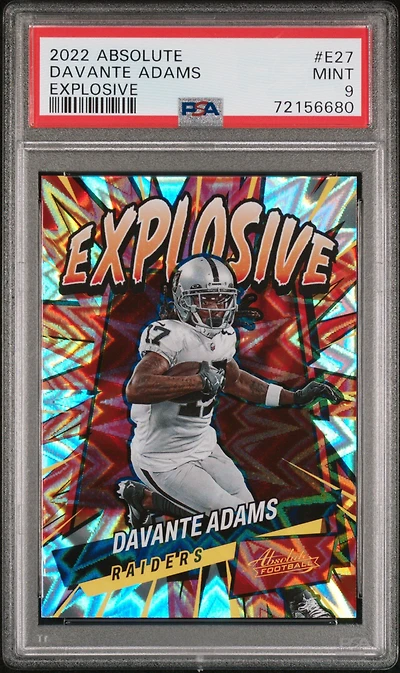 2022 Panini Absolute Explosive E27 Davante Adams PSA 9