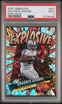2022 Panini Absolute Explosive E27 Davante Adams PSA 9