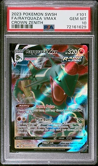 2023 Pokemon Sword And Shield Crown Zenith Fa/rayquaza Vmax PSA
