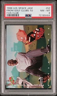 1996 Upper Deck Space Jam 52 From Golf Clubs To Fan Club PSA 8