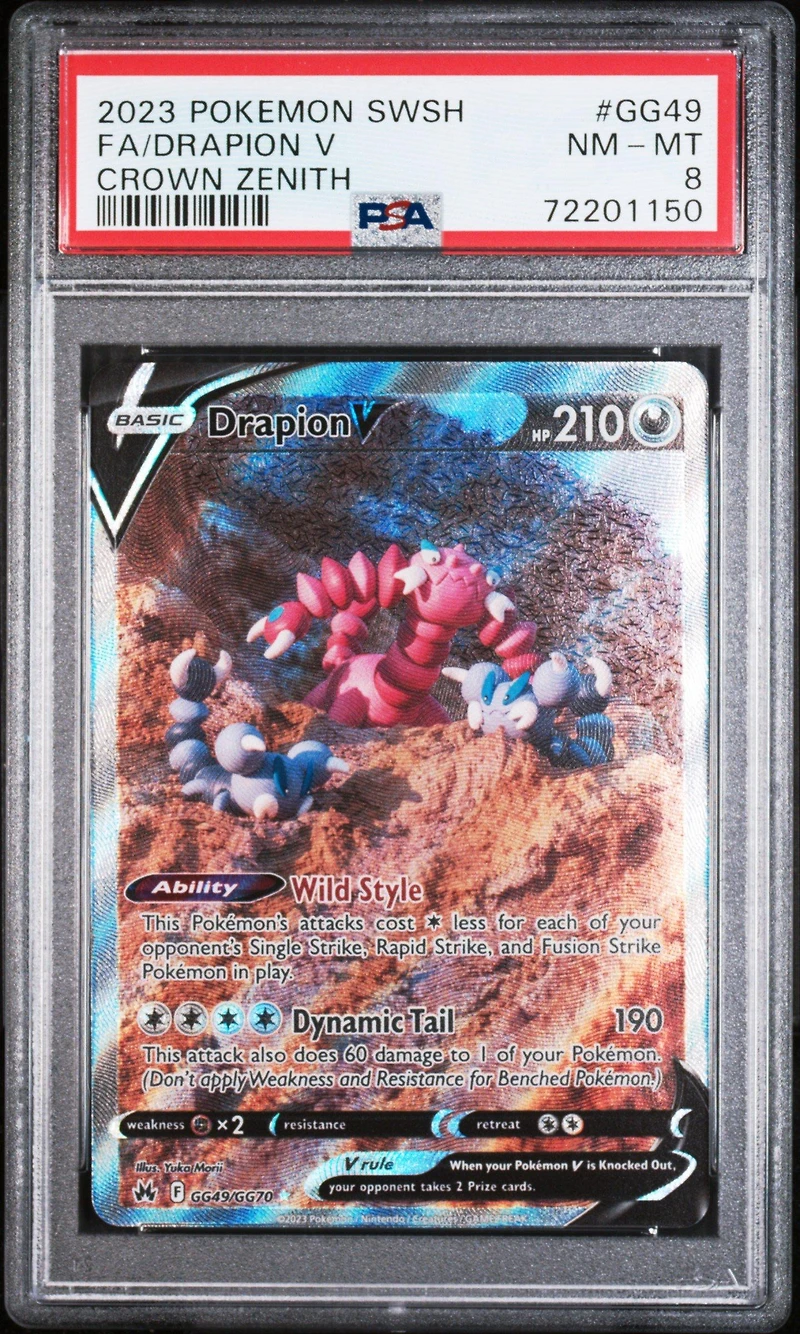 2023 Pokemon Sword And Shield Crown Zenith Gg49 Full Art/drapion V PSA