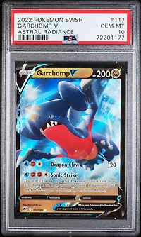 2022 Pokemon Sword & Shield Astral Radiance 117 Garchomp V PSA