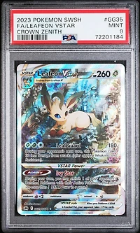 2023 Pokemon Sword And Shield Crown Zenith Gg35 Full Art/leafeon Vstar PSA