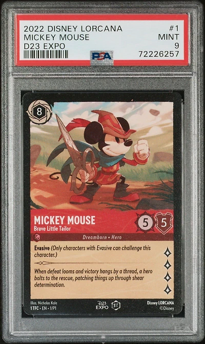 2022 Disney Lorcana Promo 1 Mickey Mouse