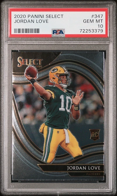 2020 Panini Select Jordan Love PSA 10