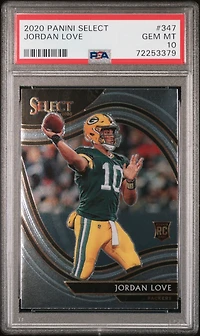 2020 Panini Select Jordan Love PSA 10