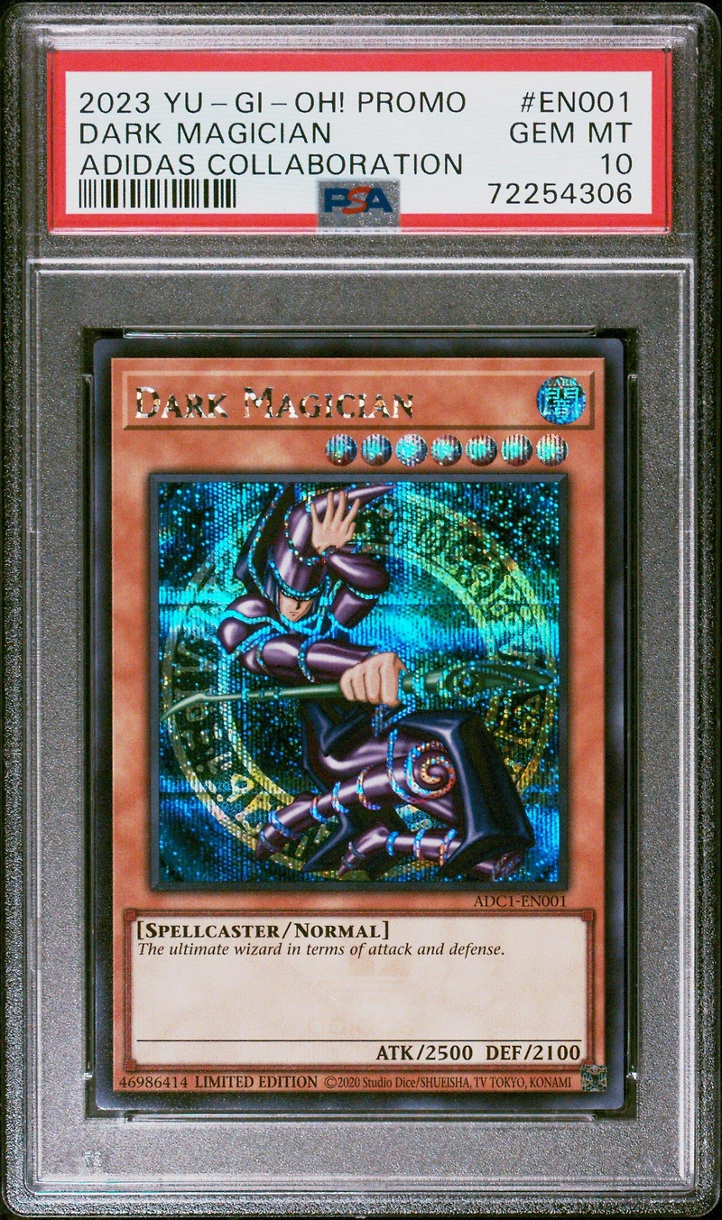 2023 Yu-gi-oh! Promo En001 Dark Magician Adidas Collaboration PSA 10