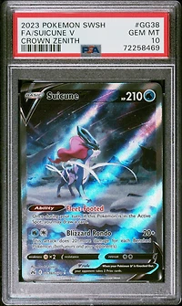 2023 Pokemon Sword And Shield Crown Zenith Gg38 Fa/suicune V PSA
