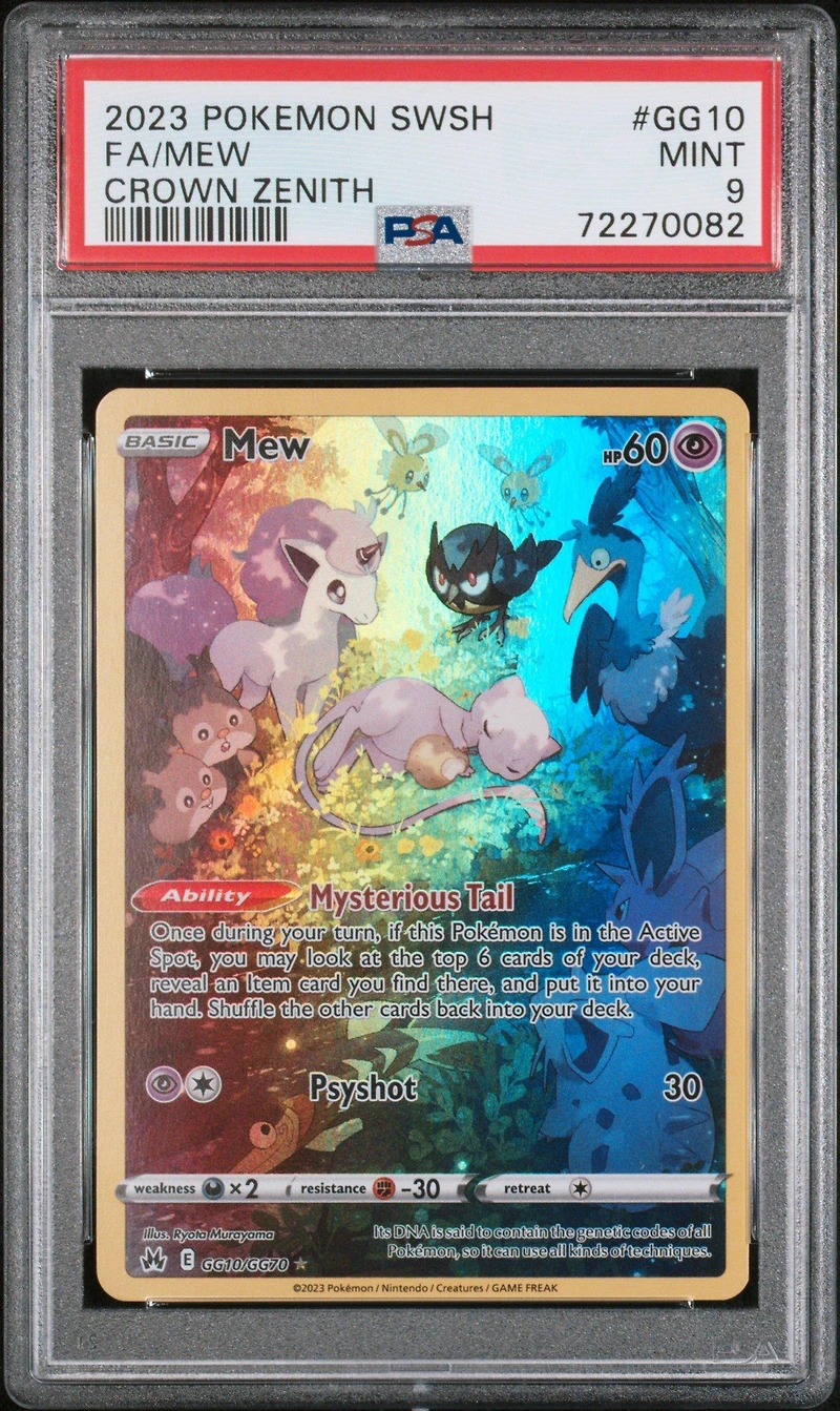 2023 Pokemon Sword And Shield Crown Zenith Gg10 Fa/mew PSA