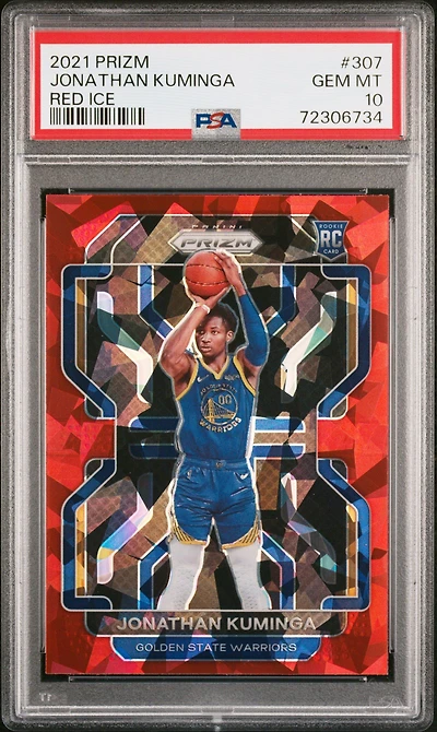 2021 Panini Prizm 307 Jonathan Kuminga Ice PSA