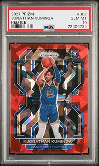 2021 Panini Prizm 307 Jonathan Kuminga Ice PSA