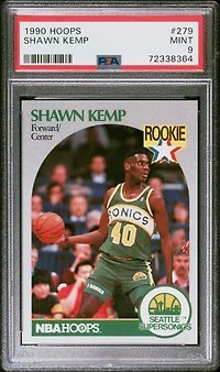 1990 Hoops 279 Shawn Kemp PSA 9