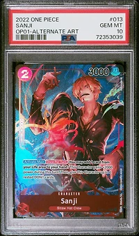 2022 One Piece Op01-romance Dawn 013 Sanji Alternate Art PSA 10