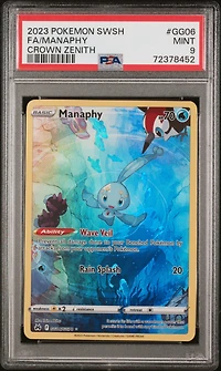2023 Pokemon Sword And Shield Crown Zenith Gg06 Full Art/manaphy PSA