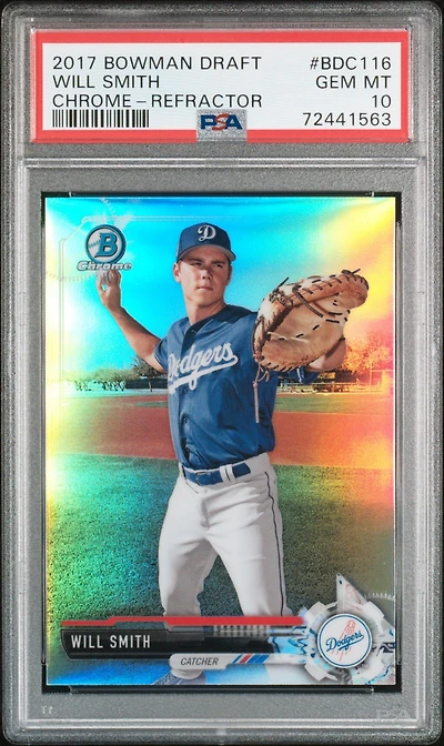 2017 Bowman Draft Bdc116 Will Smith Chrome-refractor PSA 10