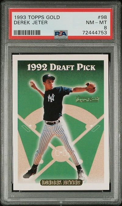 1993 Topps Gold 98 Derek Jeter PSA