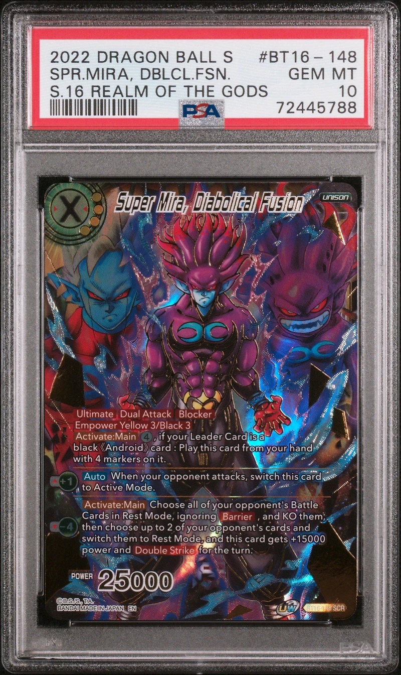 2022 Dragon Ball Super Card Game Series 16 Realm Of The Gods Bt16-148 Super Mira