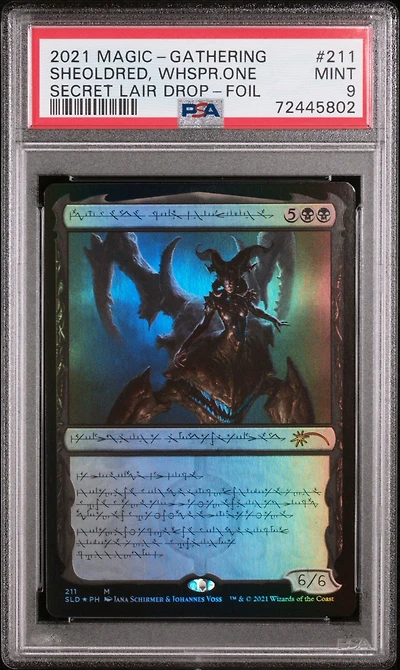 2021 Magic The Gathering Secret Lair Drop 211 Sheoldred, Whispering One Foil PSA 9