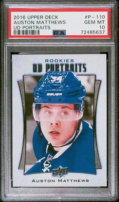 2016 Upper Deck Ud Portraits P-110 Auston Matthews PSA 10