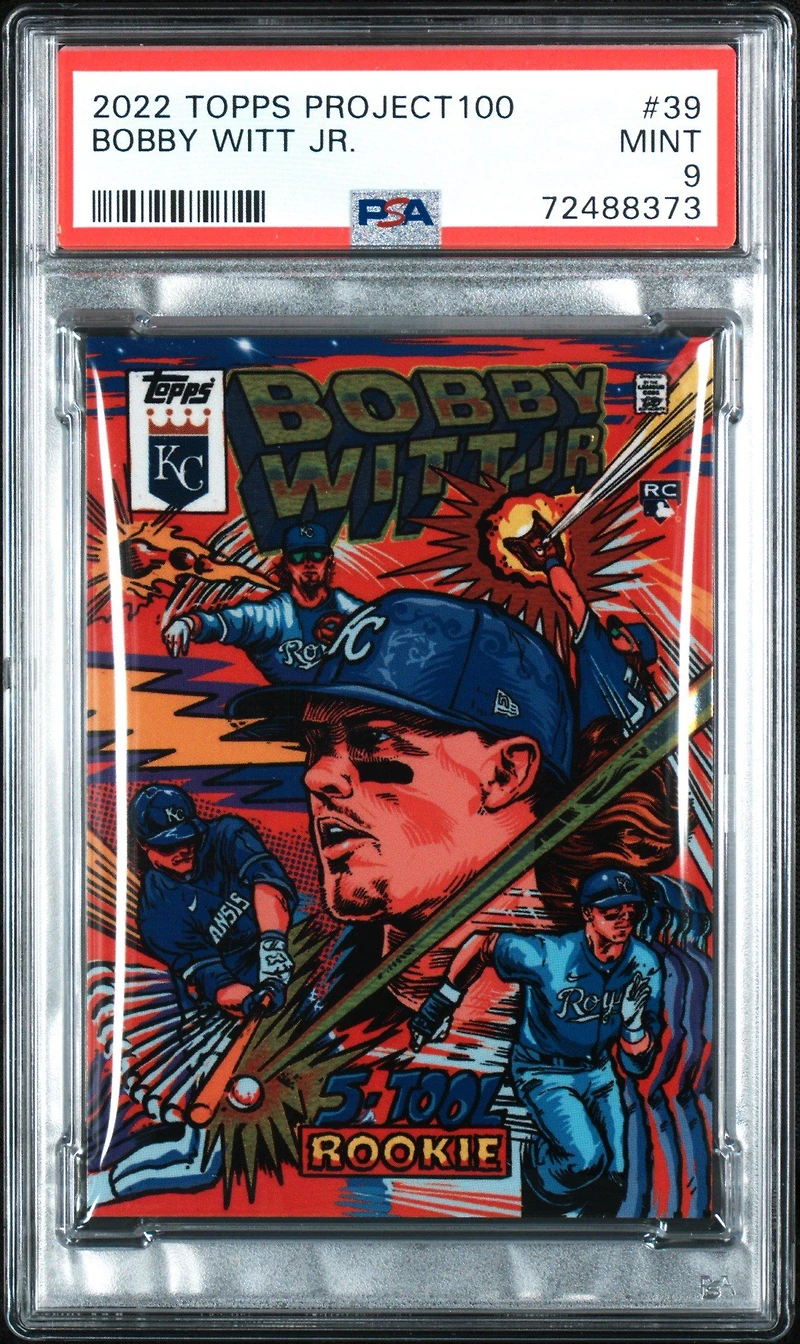2022 Topps Project100 39 Bobby Witt Jr. PSA 9