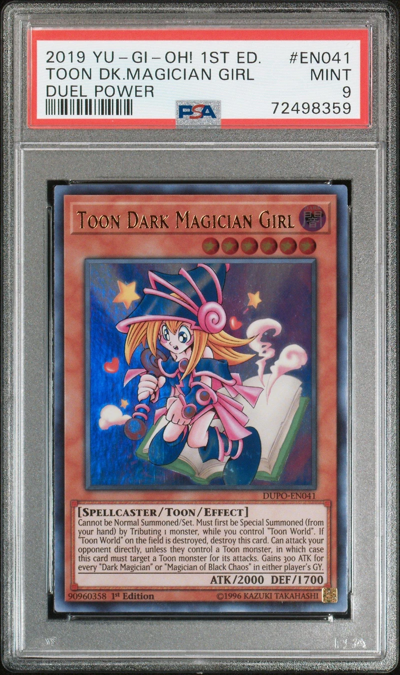 2019 Yu-gi-oh! Duel Power En041 Toon Dark Magician Girl 1st Edition PSA 9