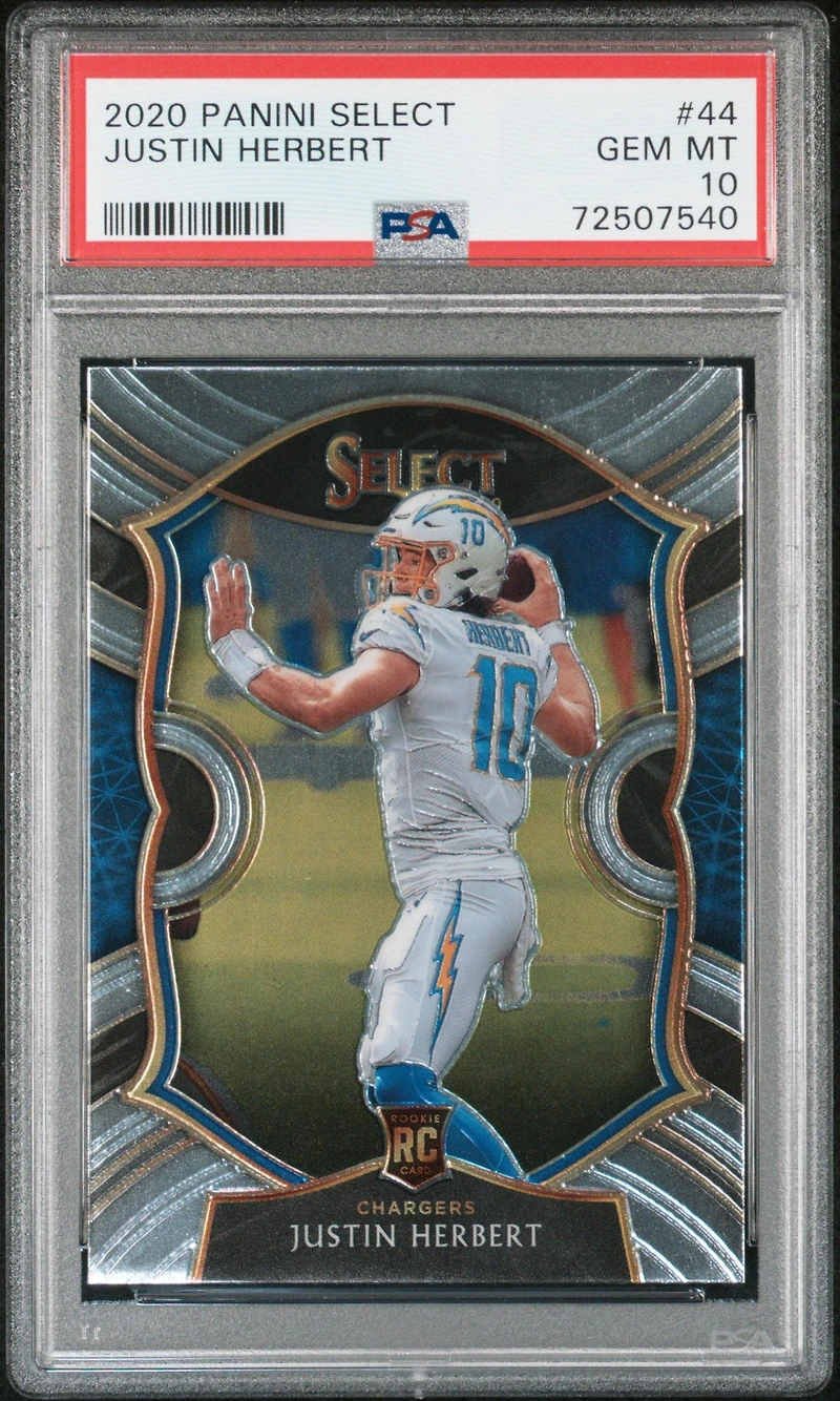 2020 Panini Select Justin Herbert PSA