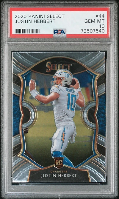 2020 Panini Select Justin Herbert PSA