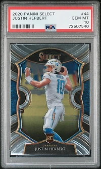 2020 Panini Select Justin Herbert PSA