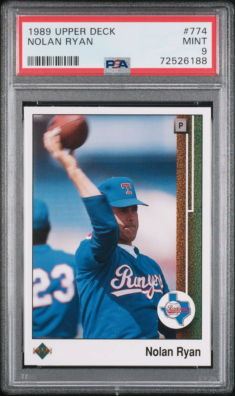 1989 Upper Deck 774 Nolan Ryan PSA 9