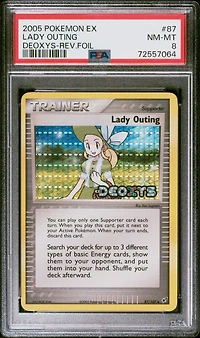 2005 Pokemon Ex Deoxys 87 Lady Outing-reverse Foil PSA 8