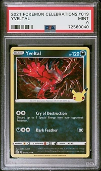 2021 Pokemon Celebrations 019 Yveltal PSA
