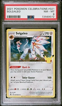 2021 Pokemon Celebrations 021 Solgaleo PSA