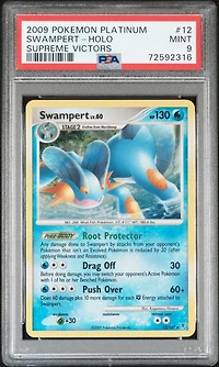 2009 Pokemon Platinum Supreme Victors 12 Swampert-holo PSA 9