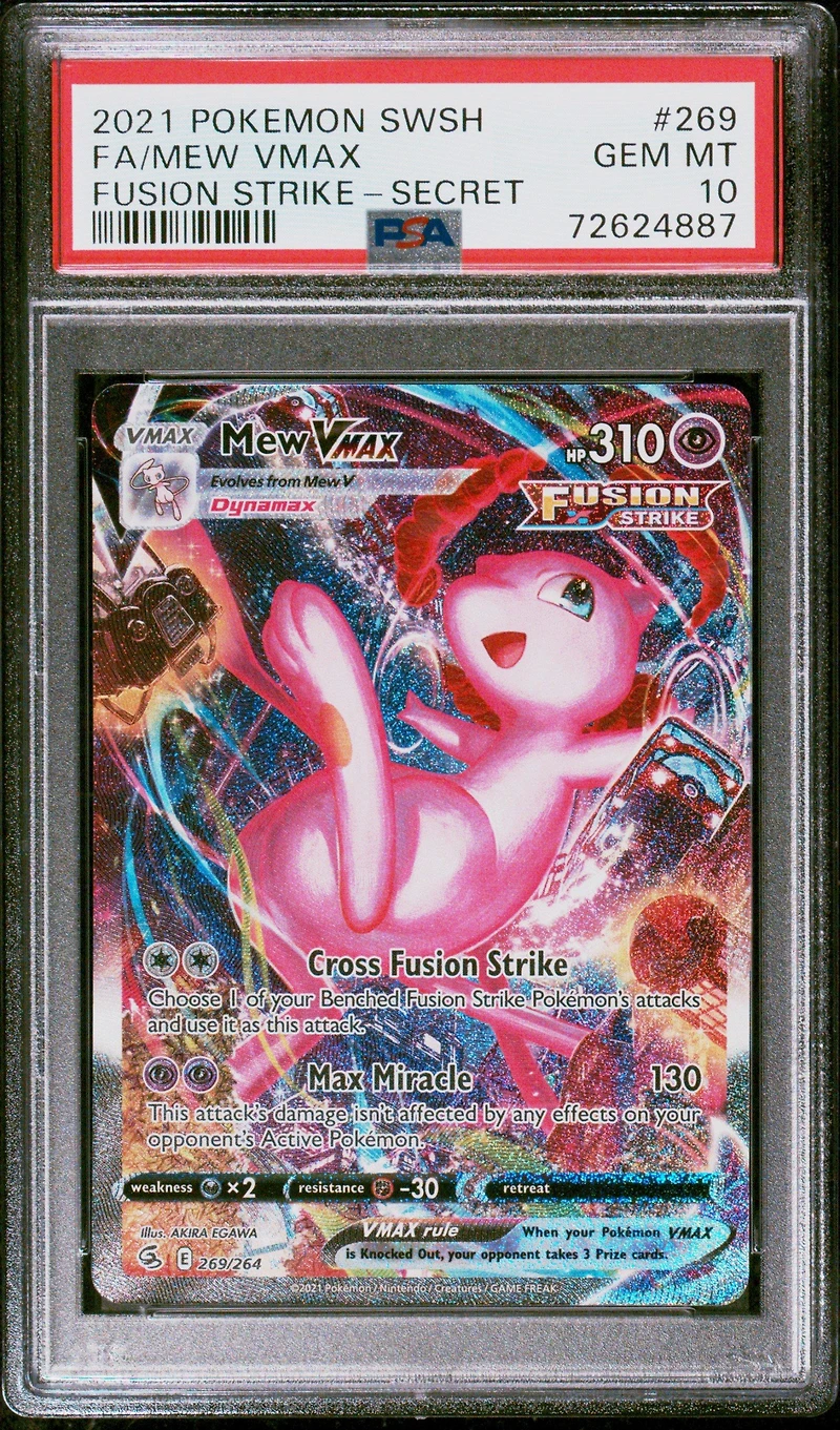 2021 Pokemon Sword & Shield Fusion Strike Fa/mew Vmax PSA