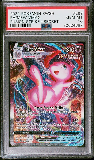 2021 Pokemon Sword & Shield Fusion Strike Fa/mew Vmax PSA