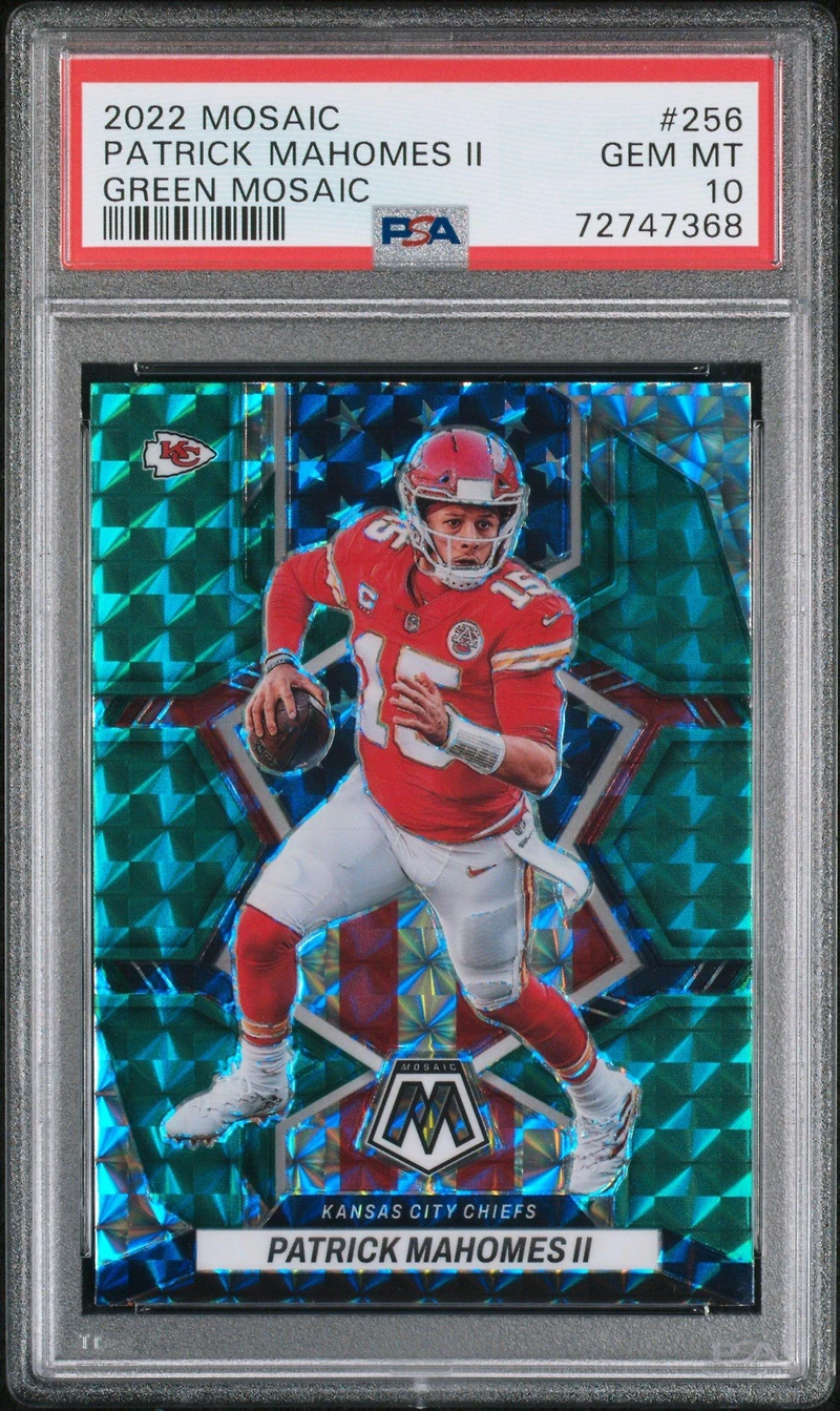 2022 Panini Mosaic 256 Patrick Mahomes Ii PSA 10