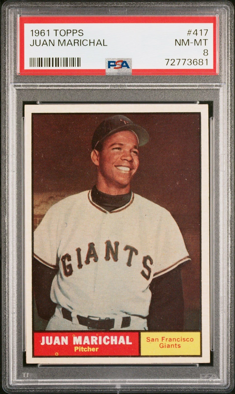 1961 Topps 417 Juan Marichal PSA 8