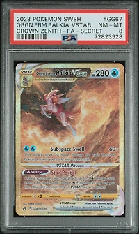 2023 Pokemon Sword And Shield Crown Zenith Gg67 Orgn.frm.palkia Vstar PSA