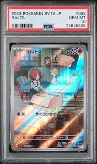 2023 Pokemon Japanese Sv1s-scarlet Ex 083 Ralts Art Rare PSA