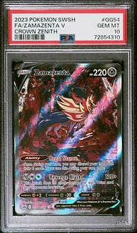2023 Pokemon Sword And Shield Crown Zenith Gg54 Fa/zamazenta V PSA