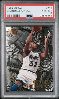 1995 Metal 215 Shaquille O'neal PSA 8