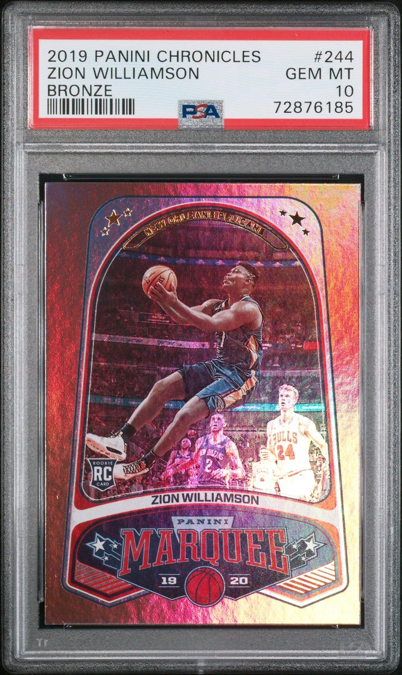 2019 Panini Chronicles 244 Zion Williamson Bronze PSA 10