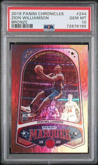 2019 Panini Chronicles 244 Zion Williamson Bronze PSA 10