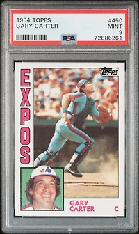 1984 Topps 450 Gary Carter PSA 9