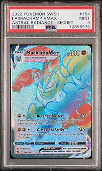 2022 Pokemon Sword & Shield Astral Radiance 194 Full Art/machamp Vmax Secret PSA
