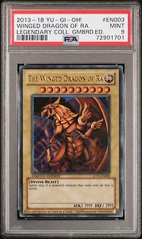 2013-2018 Yu-gi-oh! Legendary Collection Gameboard Edition En003 The Winged Dragon Of Ra PSA 9