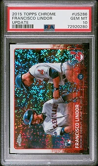 2015 Topps Chrome Update Us286 Francisco Lindor PSA 10