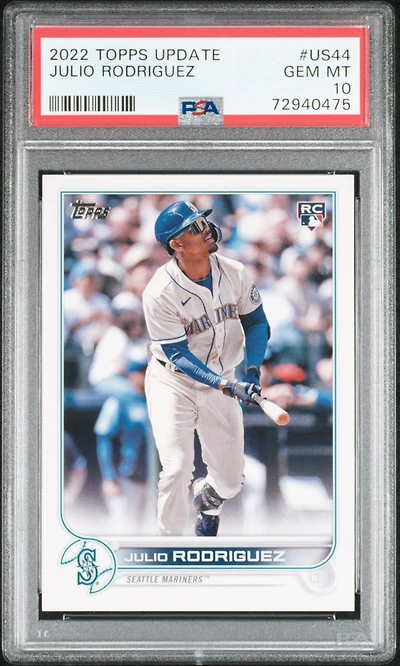 2022 Topps Update Us44 Julio Rodriguez PSA 10