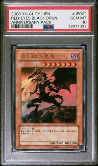 2008 Yu-gi-oh! Japanese Yap1-anniversary Pack Jp002 Red-eyes Black Dragon PSA 10
