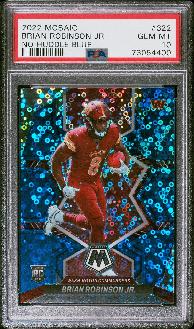2022 Panini Mosaic 322 Brian Robinson Jr. No Huddle PSA 10